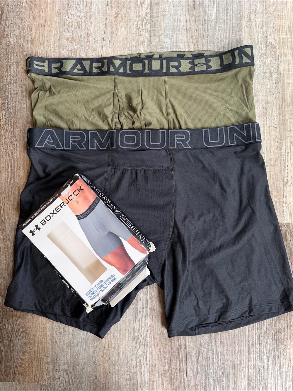 Under Armour | Men’s Boxer Briefs - Black & Olive